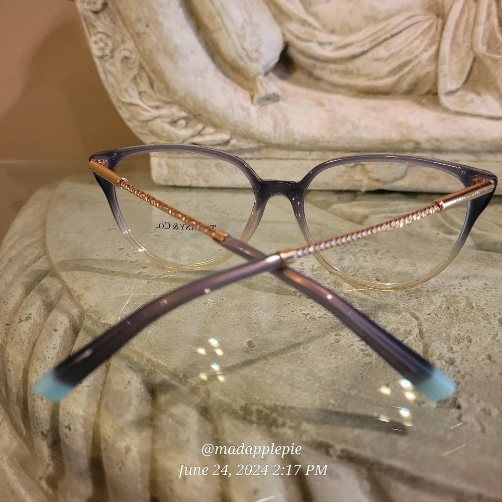 Tiffany & Co TF 2206 Cat Eye Perscription Frames Only Rubedo Ombre Luxury #104